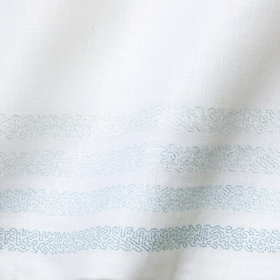 Sferra Vieste Decorative Pillow Swatch White/Hydrangea Fine Linens