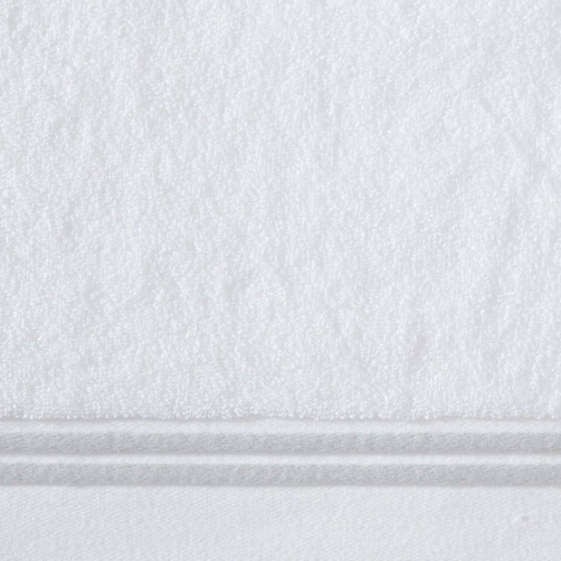 Sferra Aura Bath Towels Swatch White/Grey Fine Linens