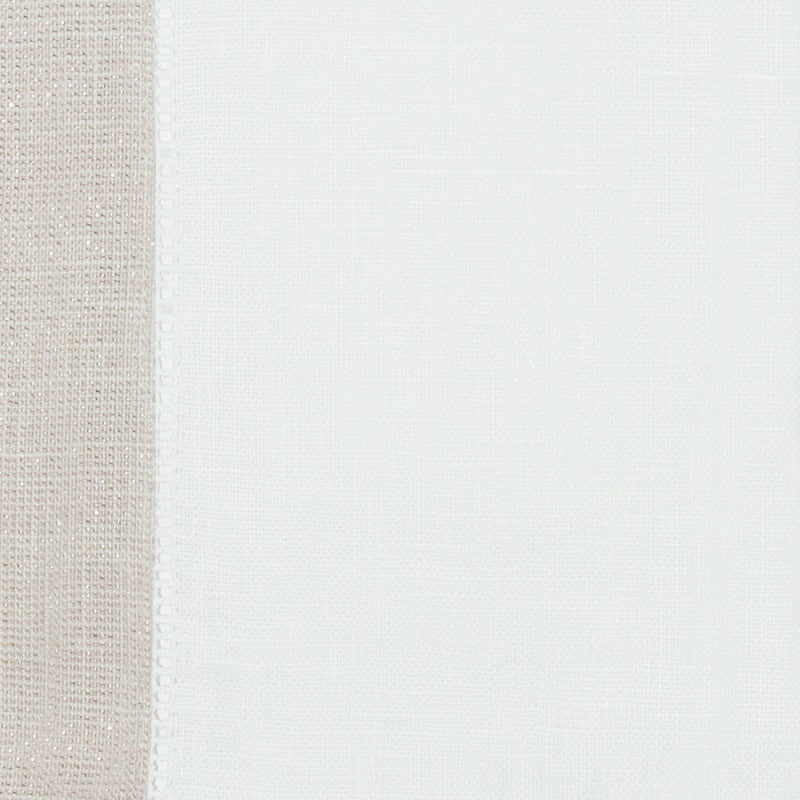 Sferra Filetto Table Linens Swatch White/Gold Fine Linens
