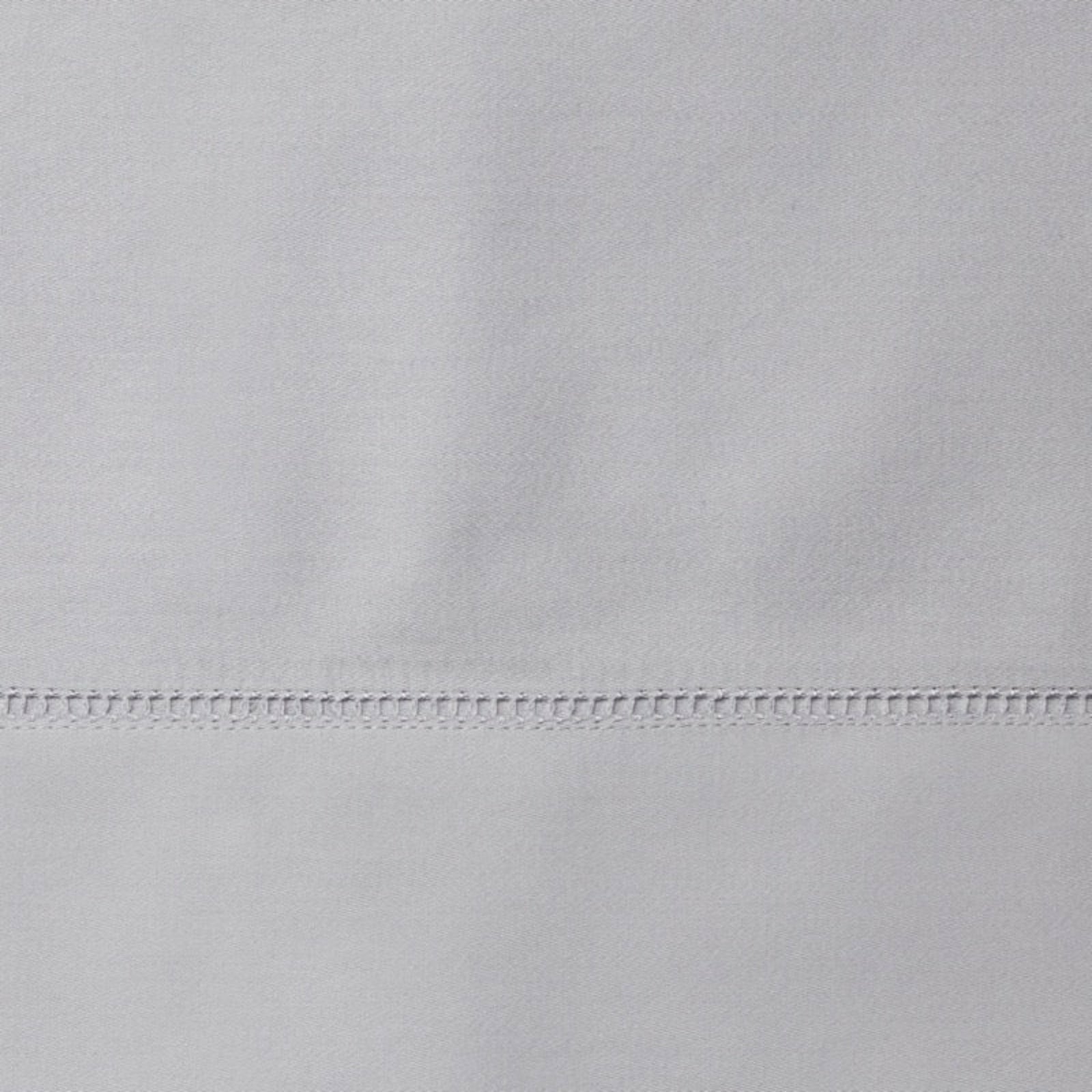 Full Lifestyle Image of Sferra Fiona Bedding with Swatch of Lunar