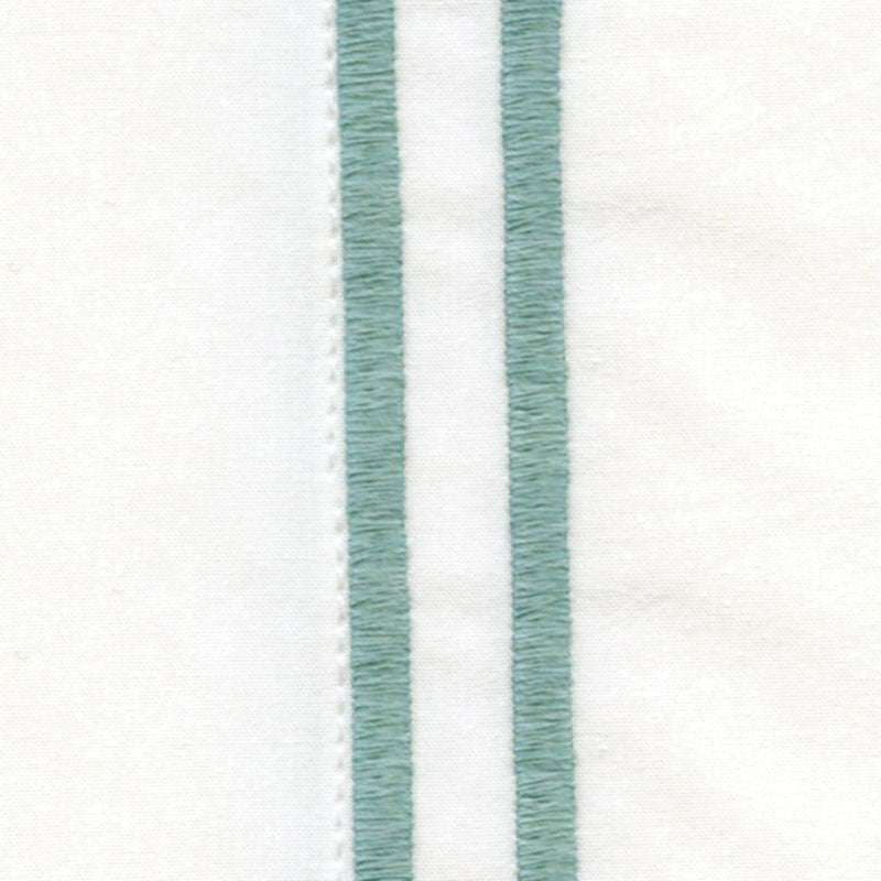 Sferra Grande Hotel Sheet Sets White/Aqua Main Fine Linens