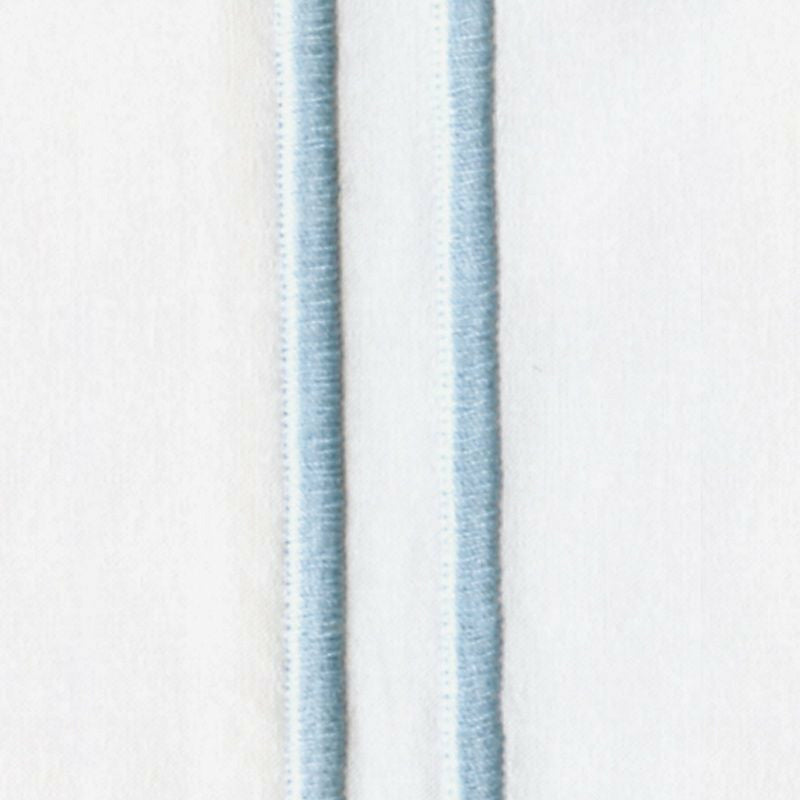 Sferra Grande Hotel Collection Swatch White/Blue Fine Linens