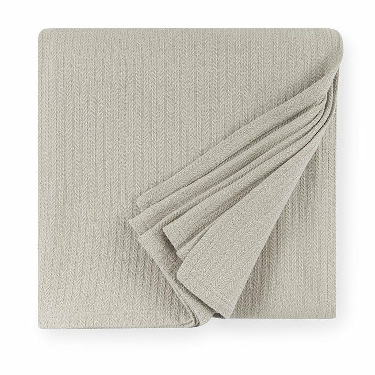 Sferra Grant Blanket Grey Fine Linens