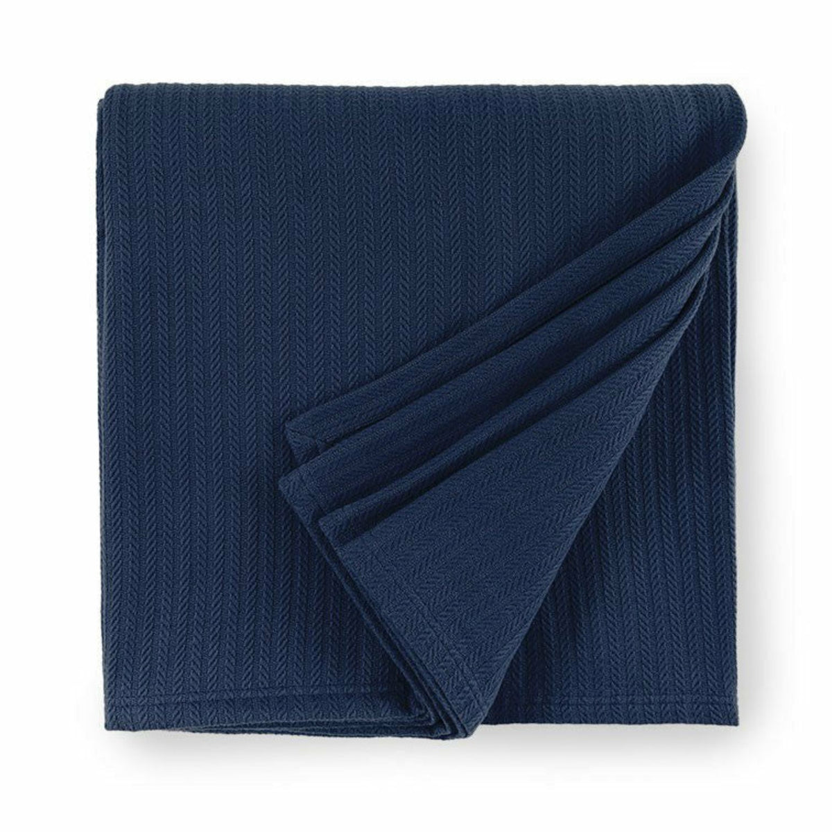 Sferra Grant Blanket Navy Fine Linens