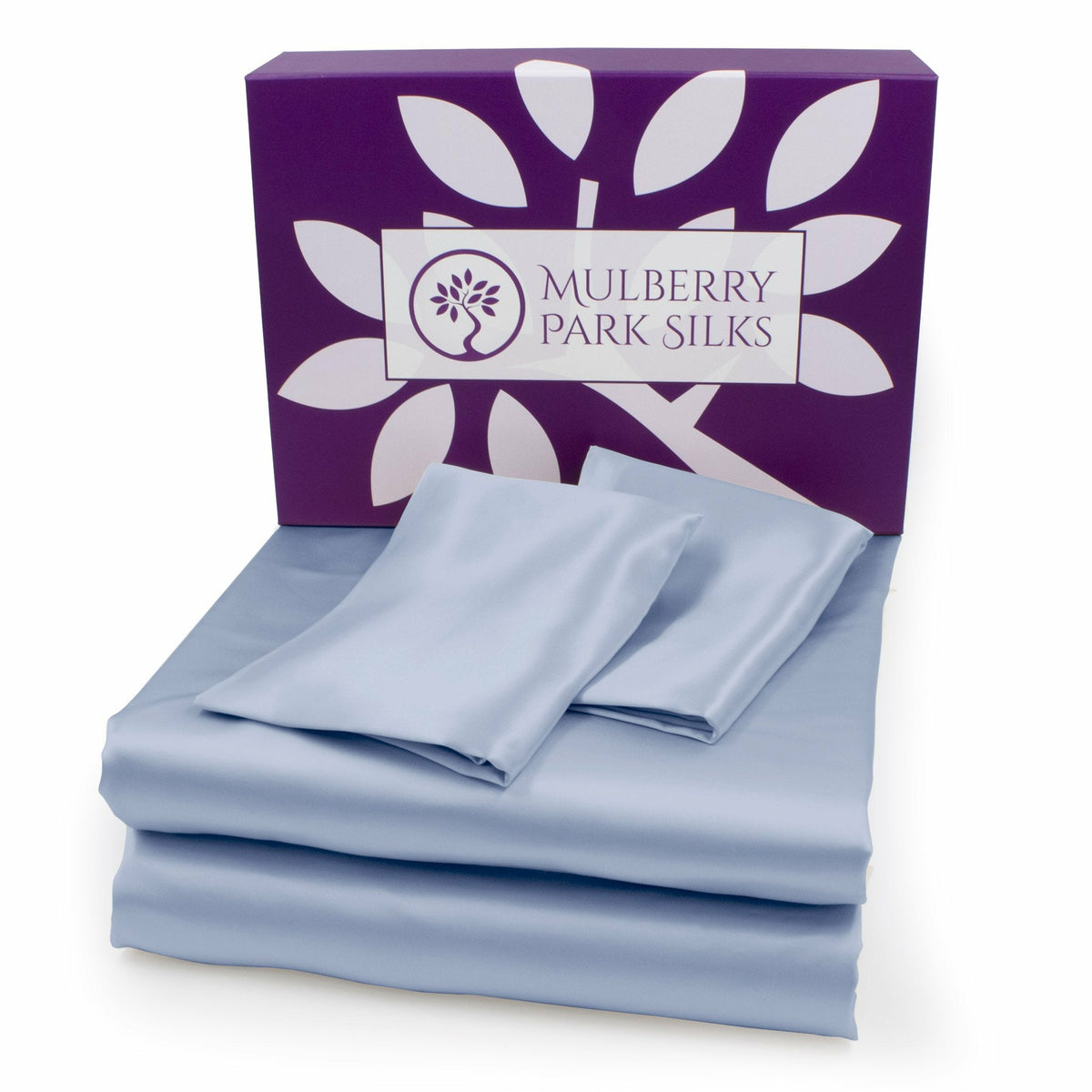 Sheet Stack with Box Steel Blue Fine Linens