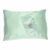 Mulberry Park Silks Pure 19 Momme Silk Travel Pillowcase Main Green Fine Linens
