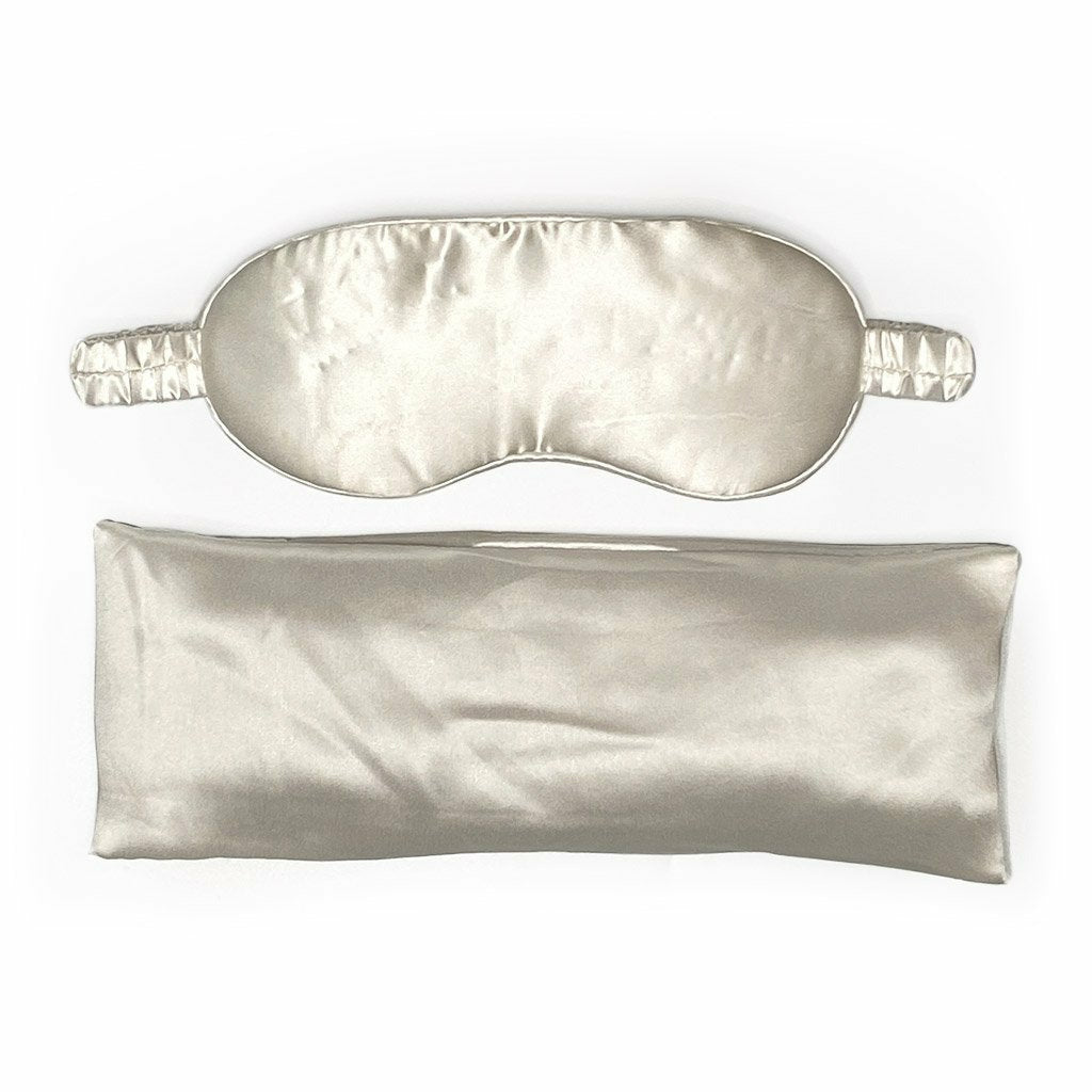 Sleep Mask and Eye Pillow Bundle Ivory