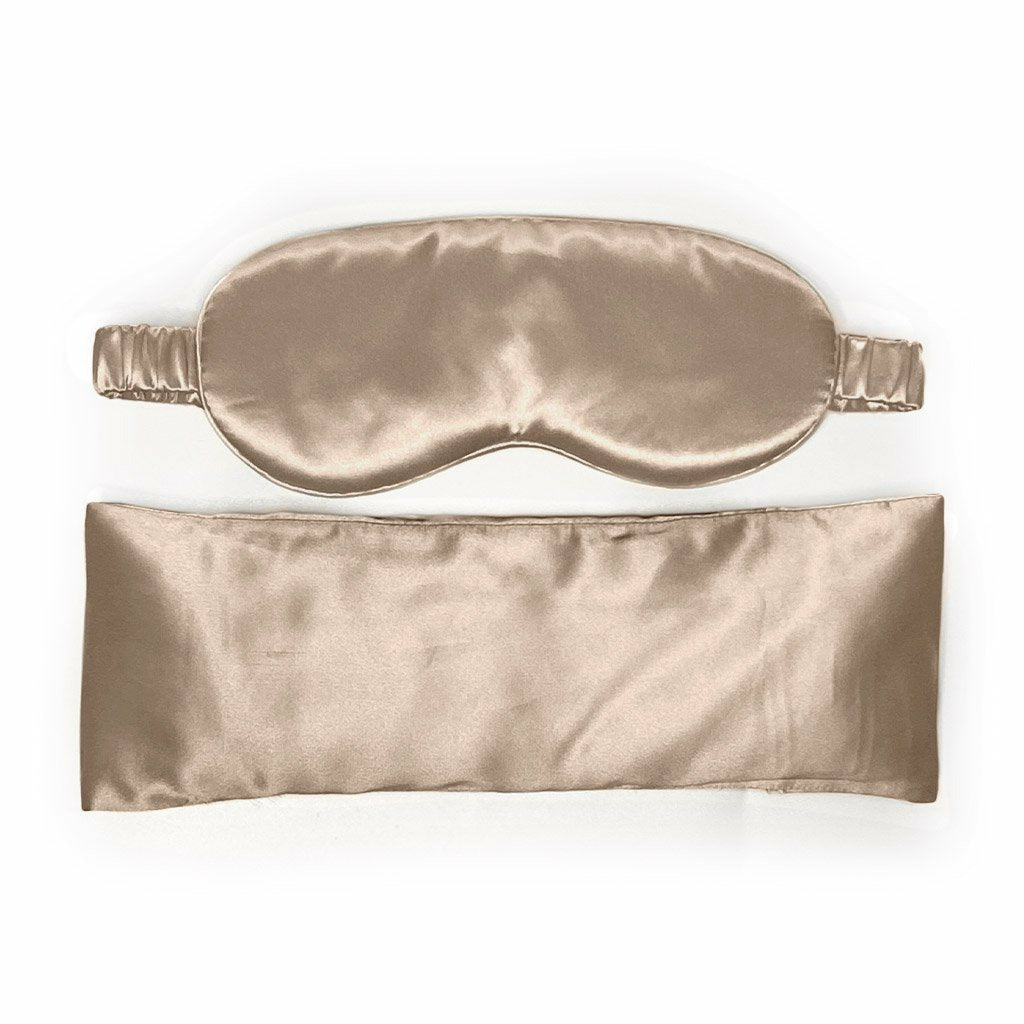 Sleep Mask and Eye Pillow Bundle Sand