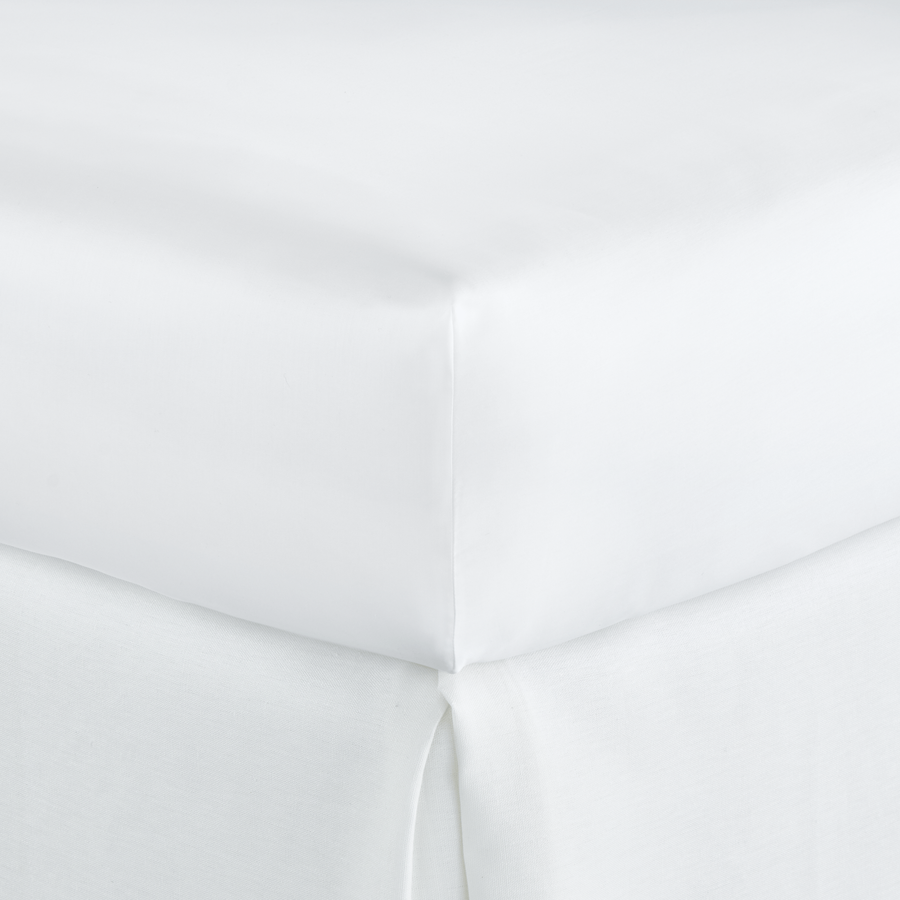 Peacock Alley Boutique Bedding Fitted Sheet White Fine Linens
