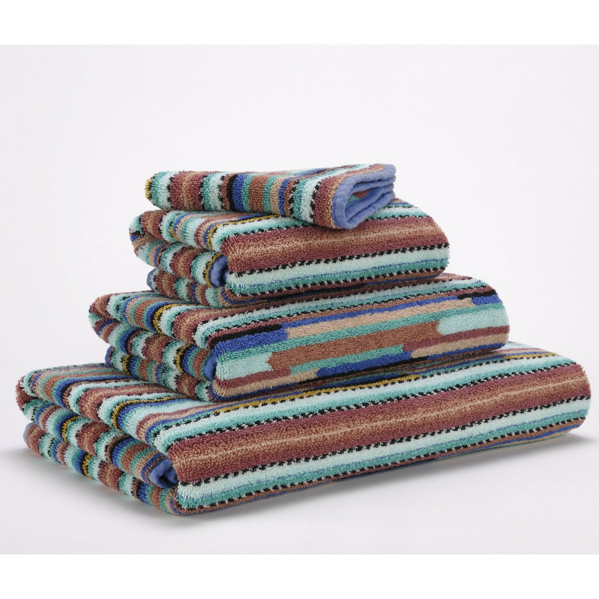 Abyss Tequila Bath Towel Stack Slanted Fine Linens