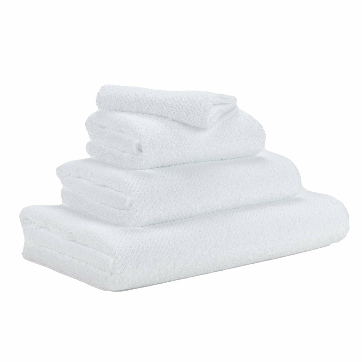 Abyss Twill Bath Towels White Fine Linens 