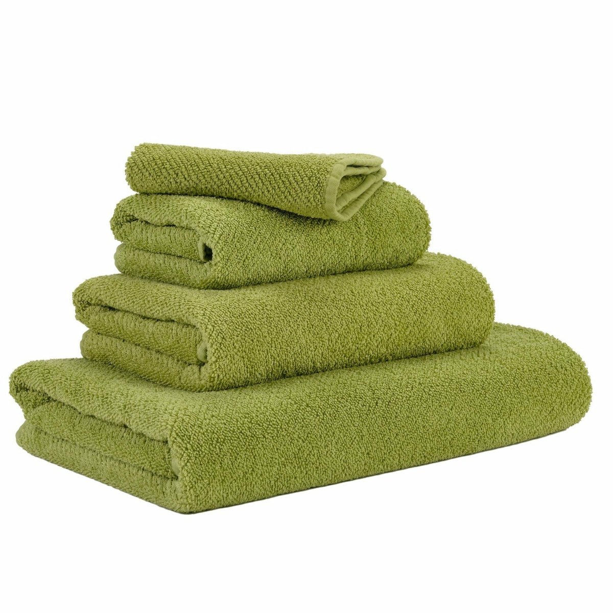 Abyss Twill Bath Towels Apple Green (165) Fine Linens