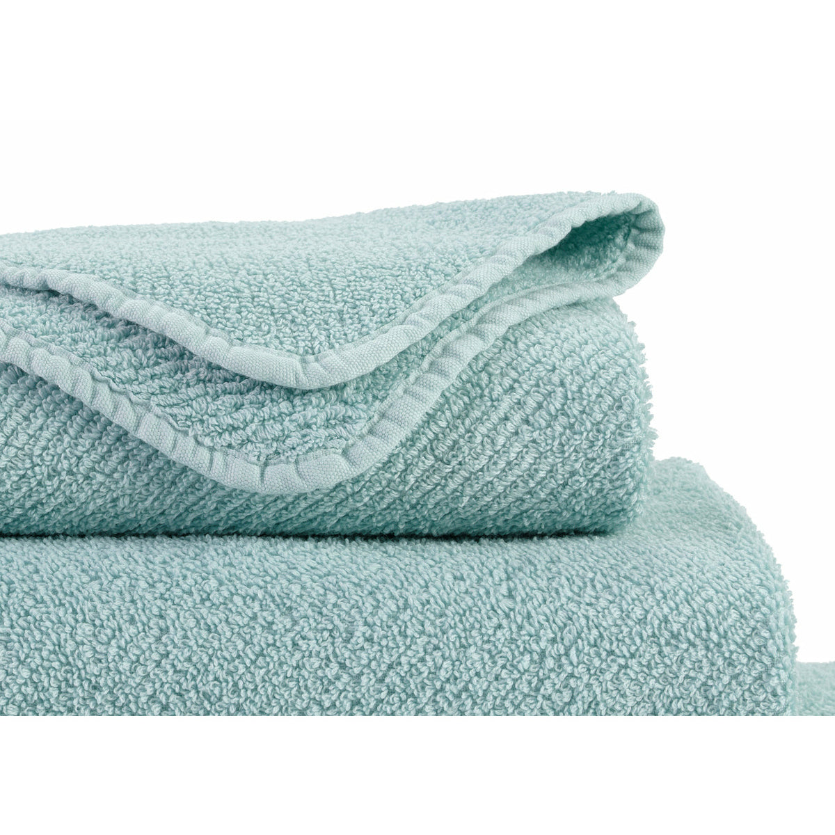 Abyss Twill Bath Towels Close Up Ice Fine Linens