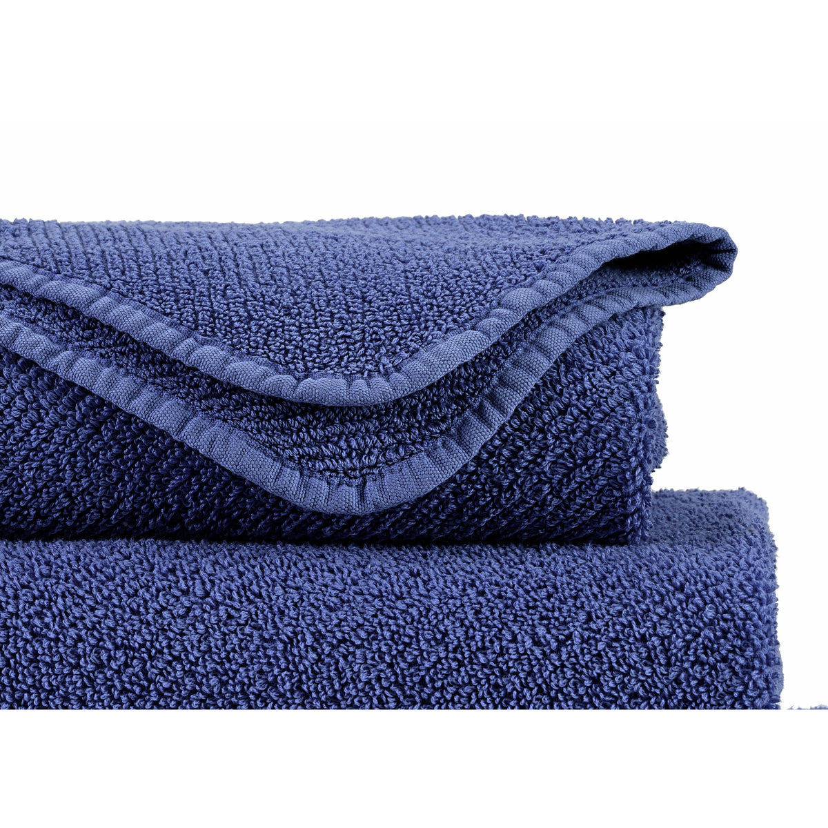 Abyss Twill Bath Towels Close Up Cadette Blue (332) Fine Linens