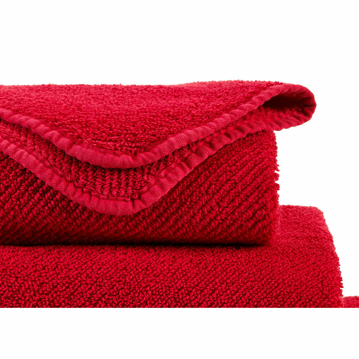 Abyss Twill Bath Towels Double Close Up Lipstick Fine Linens