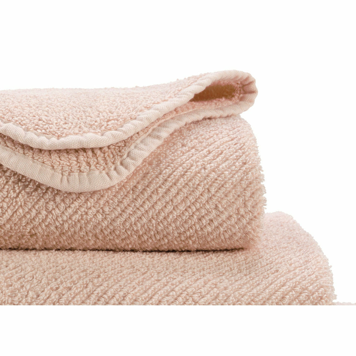 Abyss Twill Bath Towels Close Up Nude Fine Linens
