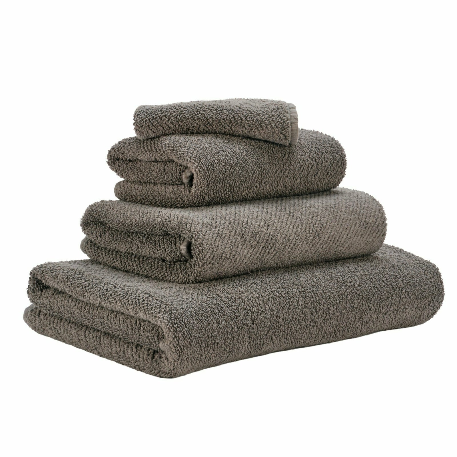 Abyss Twill Bath Towels Gris Fine Linens