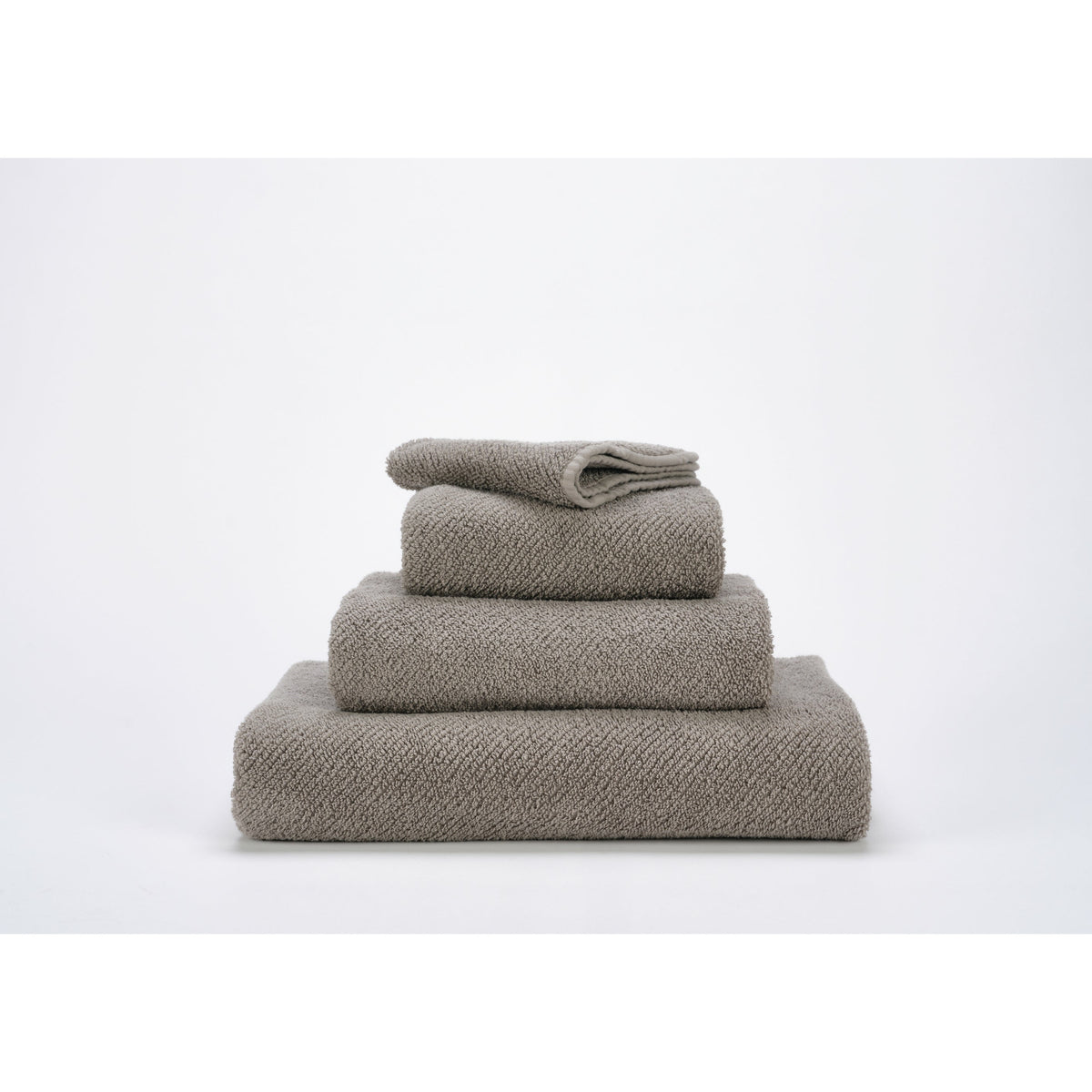 Abyss Twill Bath Towels Stack Atmosphere (940) Fine Linens