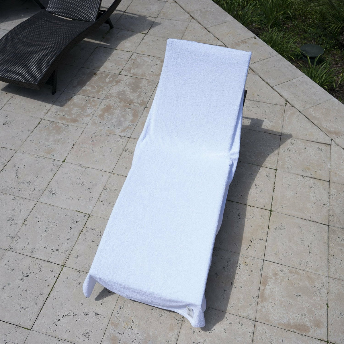 Luxury Terry Lounge Chair Towel Cover by ARLU Home Cover 2 White