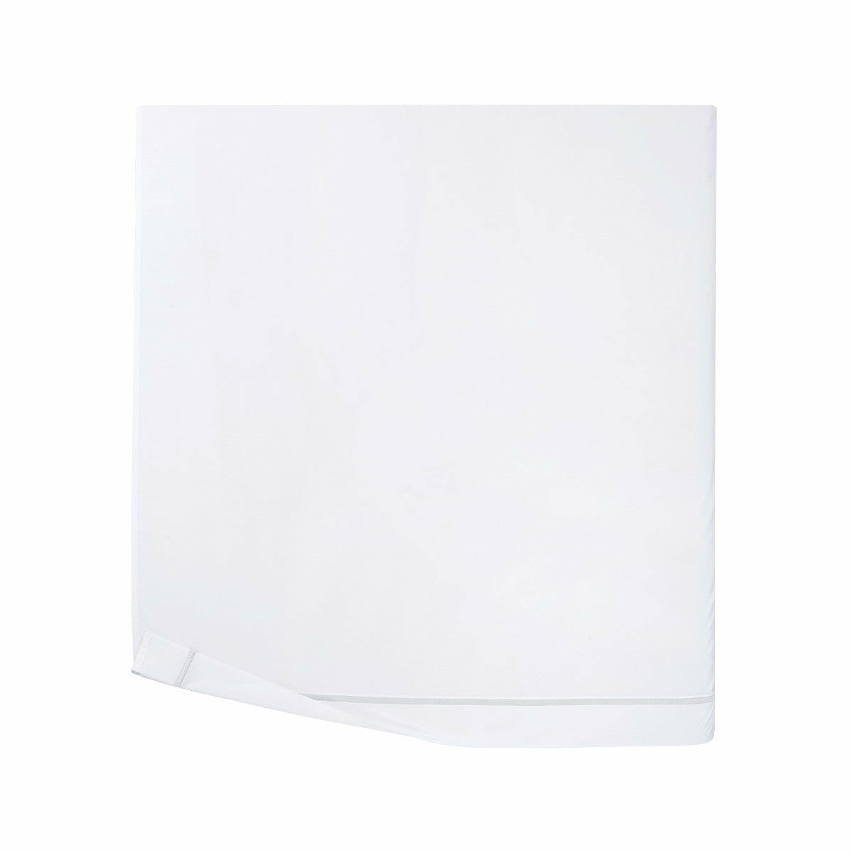 Yves Delorme Athena Sheet Sets Flat Sheet Silver Fine Linens