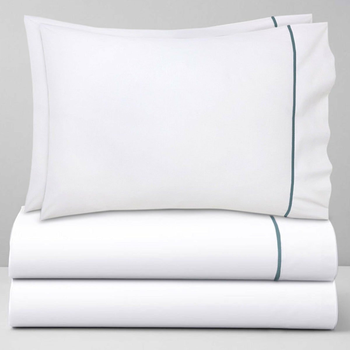 Yves Delorme Athena Bedding Pillowcase and Sheet Set Fjord