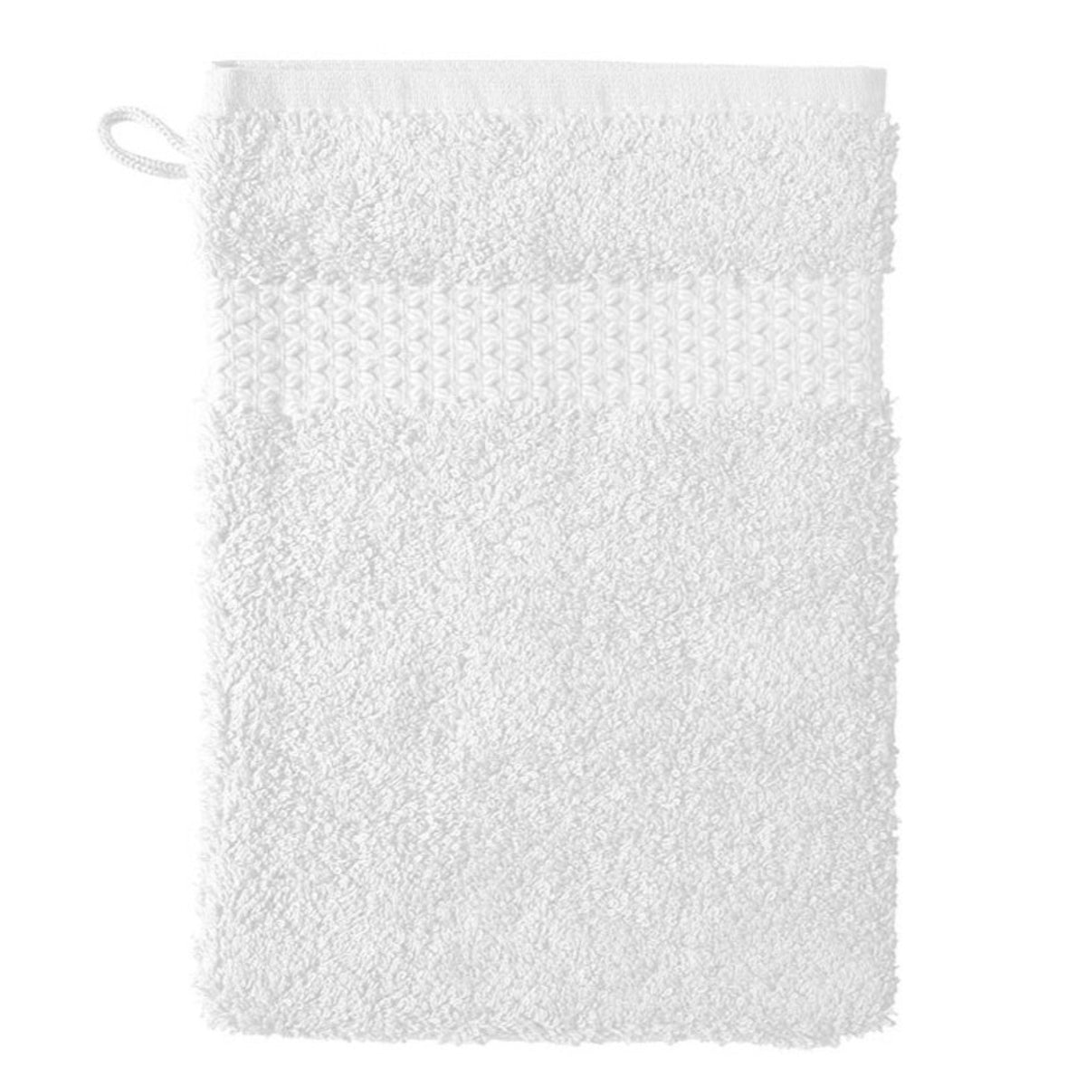 Bath Mitt of Yves Delorme Etoile Bath Collection in Blanc Color