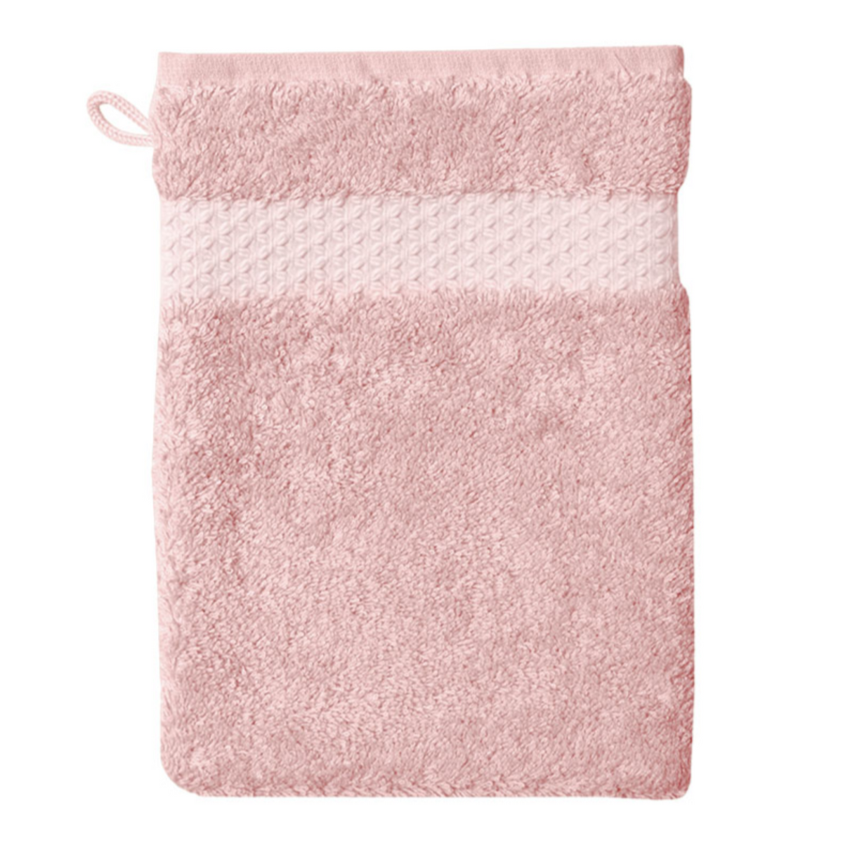 Bath Mitt of Yves Delorme Etoile Bath Collection in The Rose Color