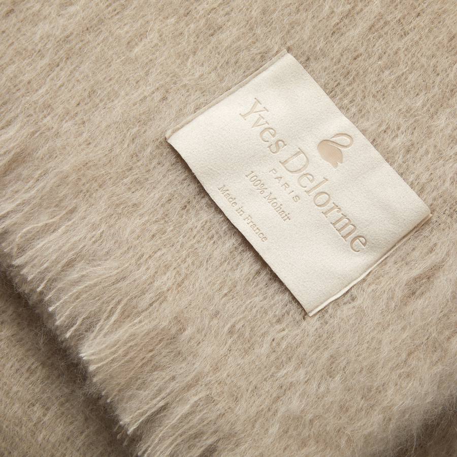 Yves Delorme Mohair Throw Stack Fine Linens