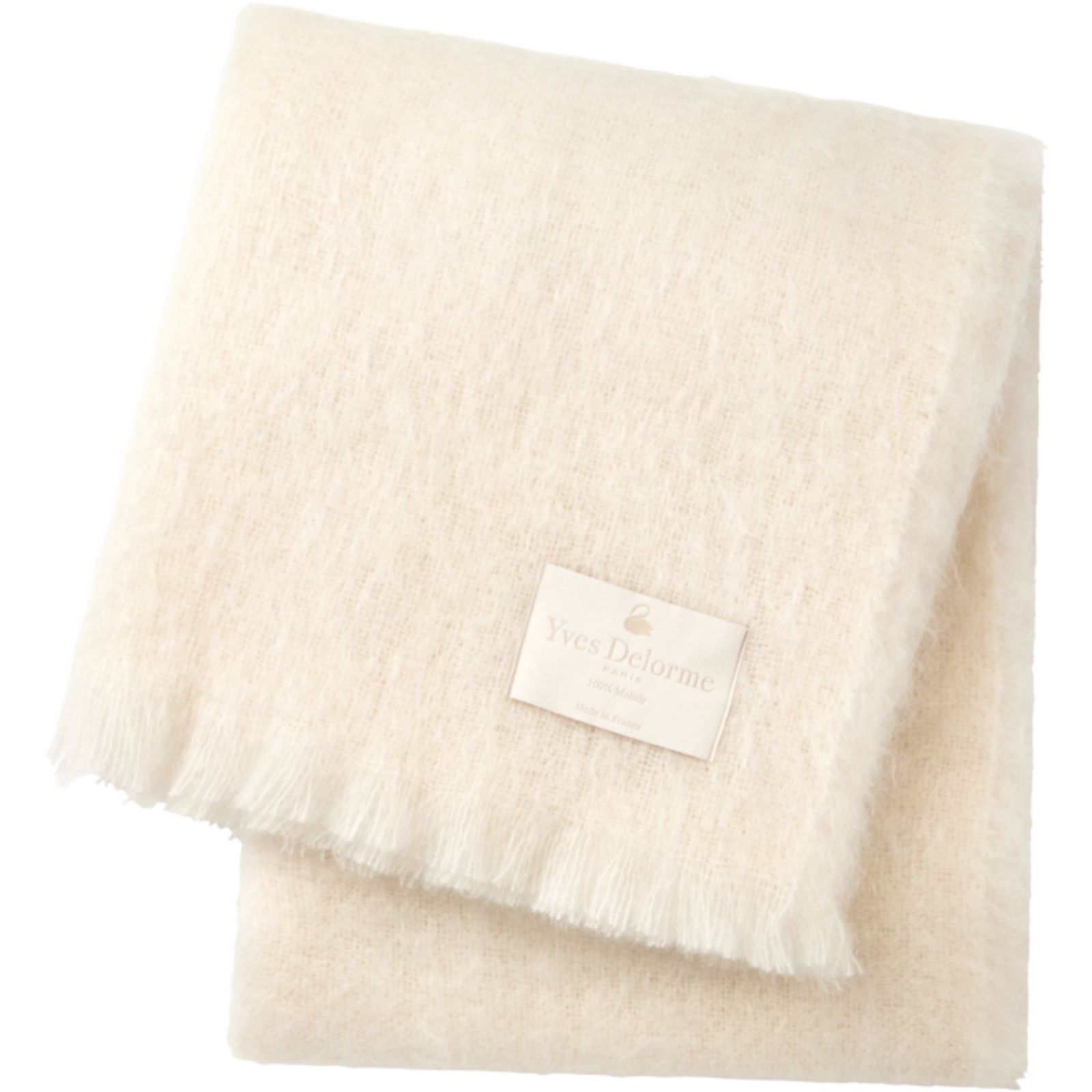 Yves Delorme Mohair Throw Sable Fine Linens