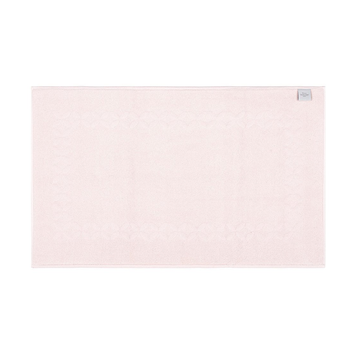 Top View of Yves Delorme Nature Bath Mat in Poudre Color