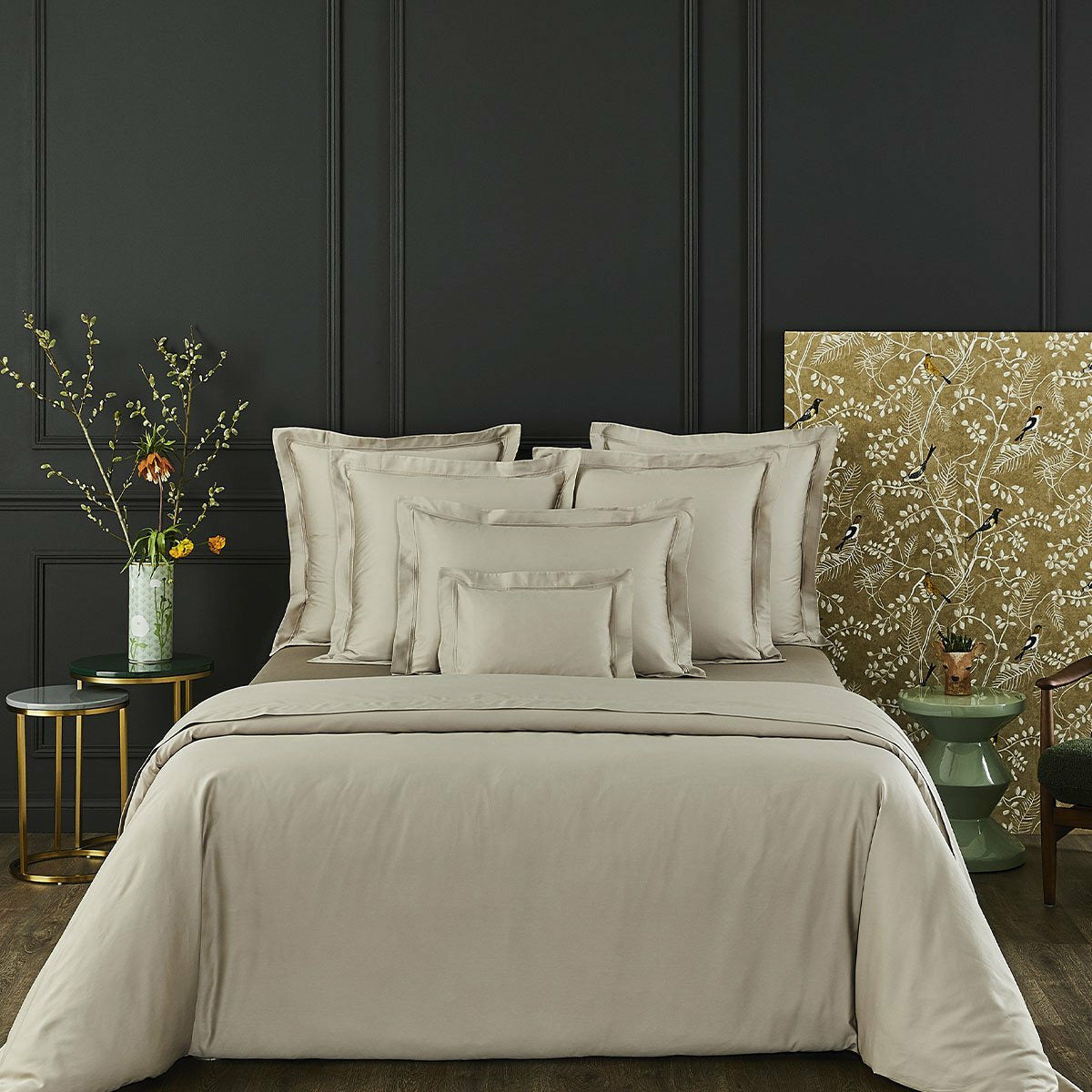 Yves Delorme Triomphe Bedding Lifestyle Front Pierre Fine Linens