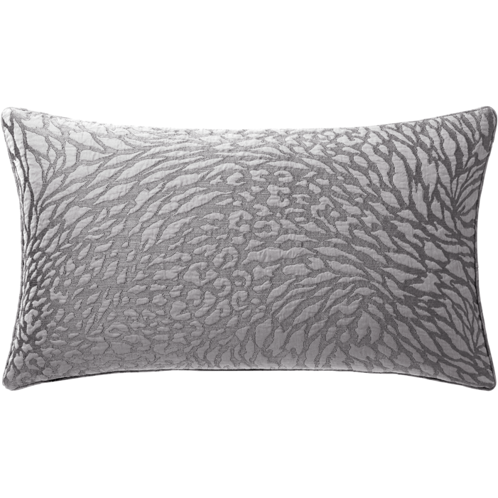 Back View of Yves Delorme Souvenir Decorative Pillow in Platine Color