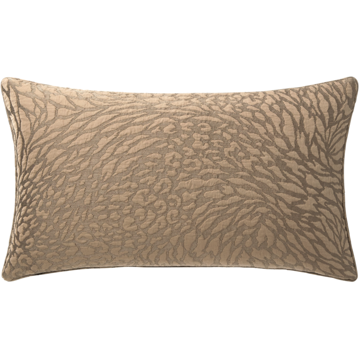 Front View of Yves Delorme Souvenir Decorative Pillow in Mordore Color