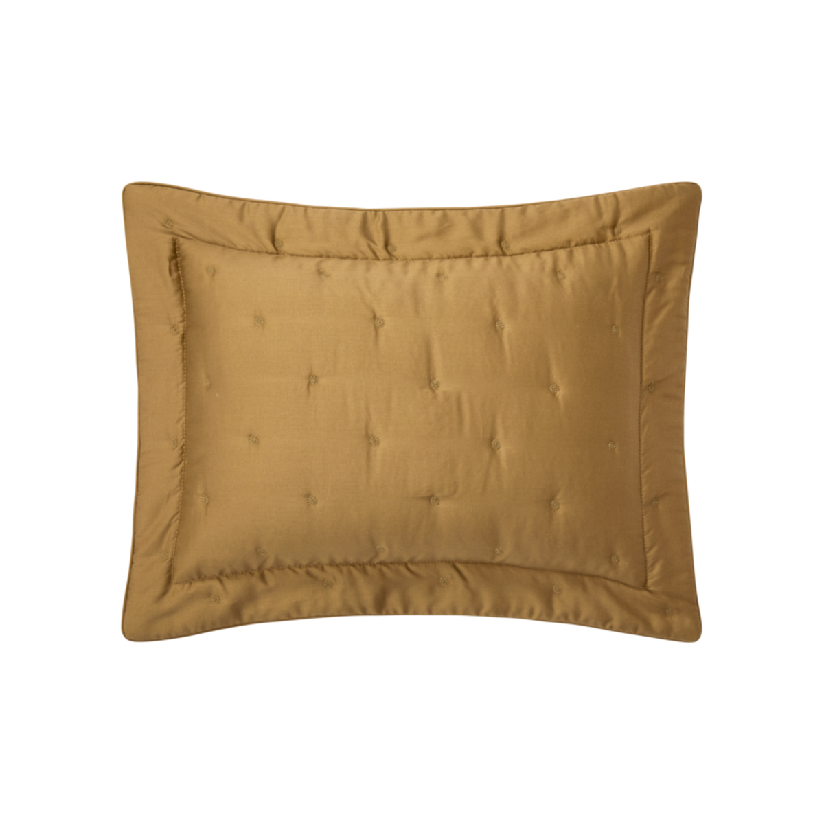 Sham of Yves Delorme Quilted Triomphe Bedding in Bronze Color