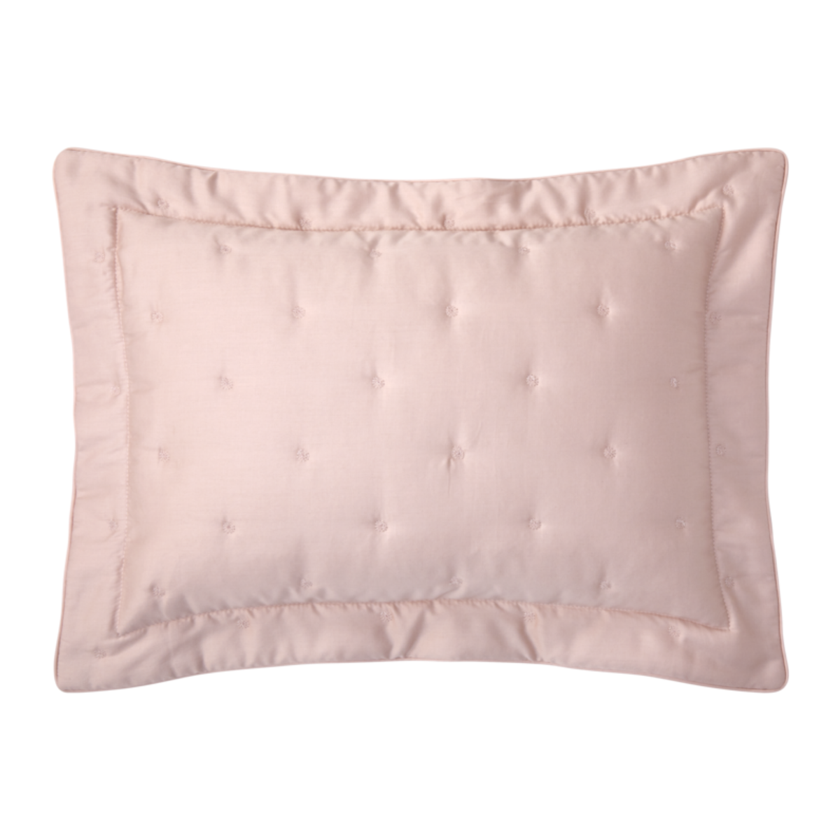 Sham of Yves Delorme Quilted Triomphe Bedding in Poudre Color
