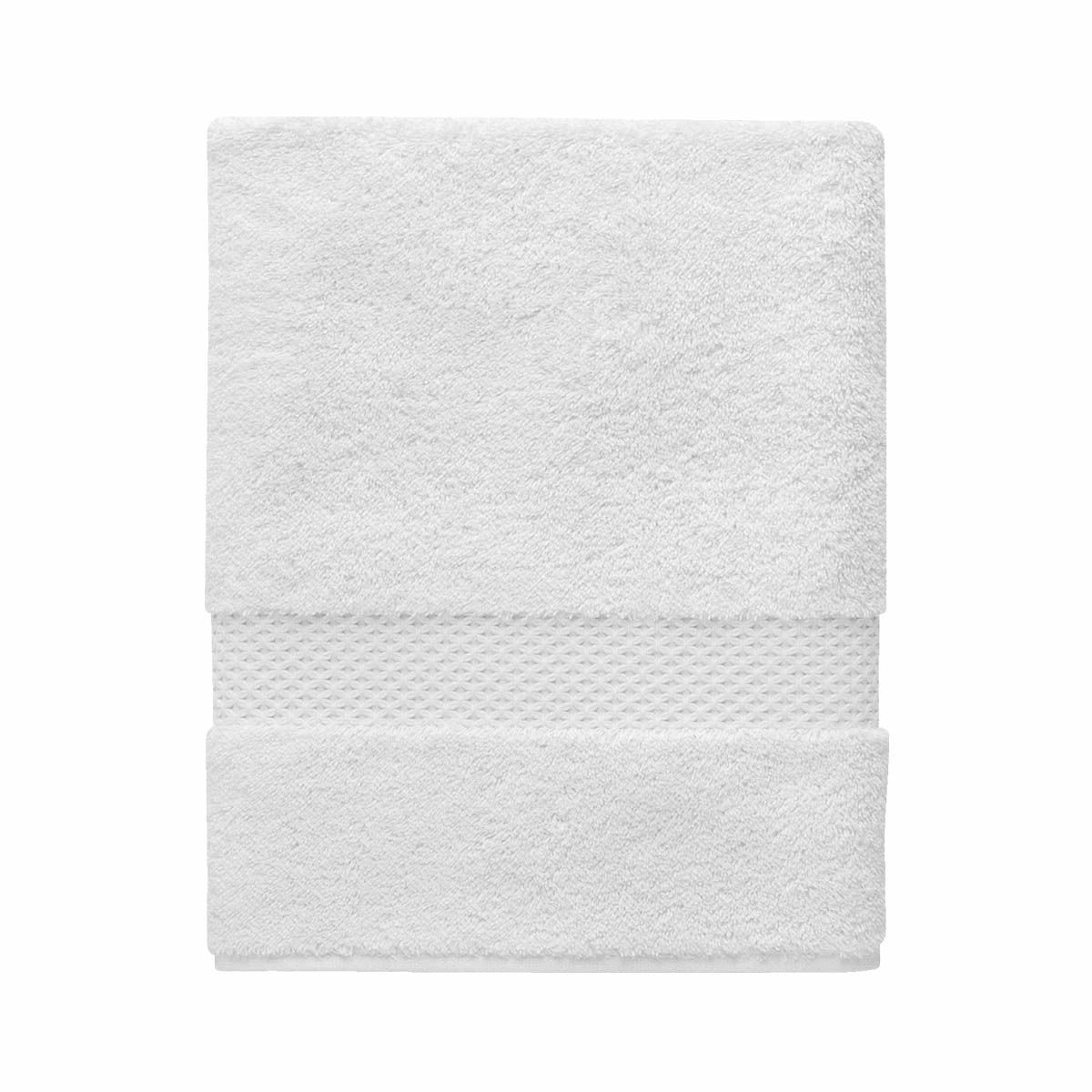 Yves Delorme Etoile Bath Towels and Mats Blanc (White) Fine Linens