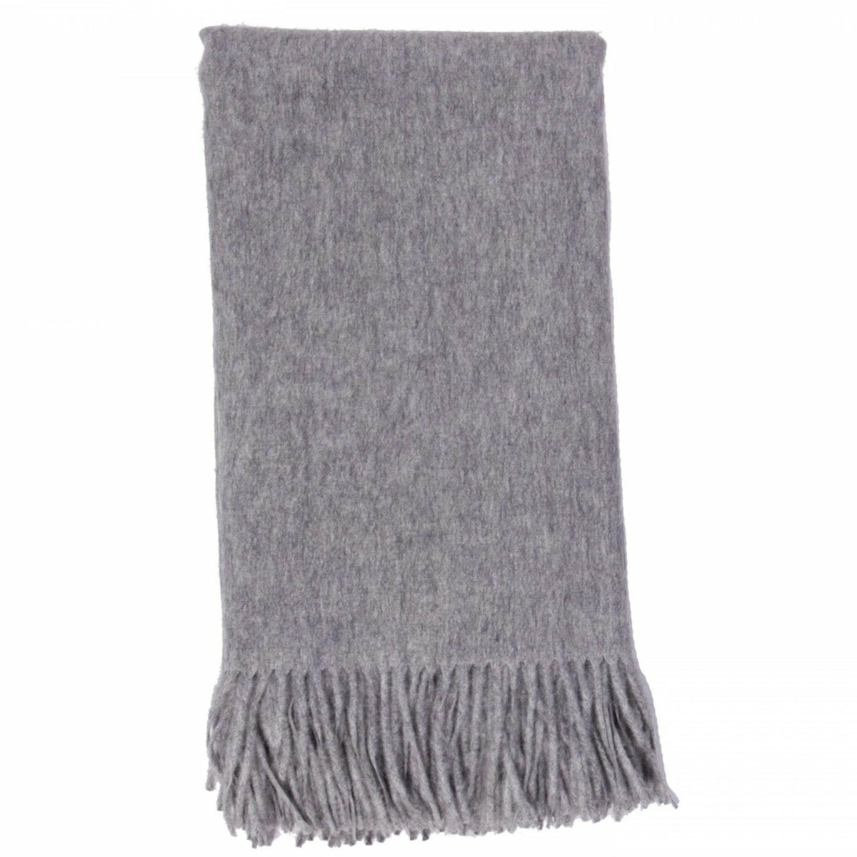 Alashan 100% Cashmere Plain Weave Essential Throw Main Ash Fine Linens