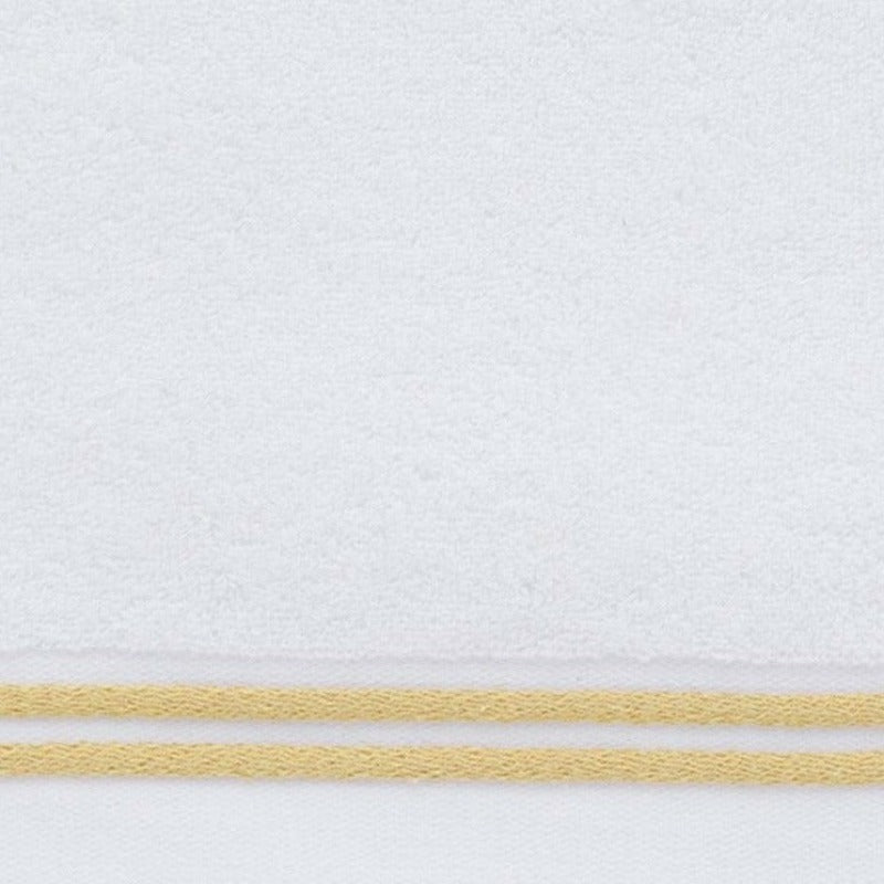 Sferra Aura Bath Towels Swatch White/Corn Fine Linens