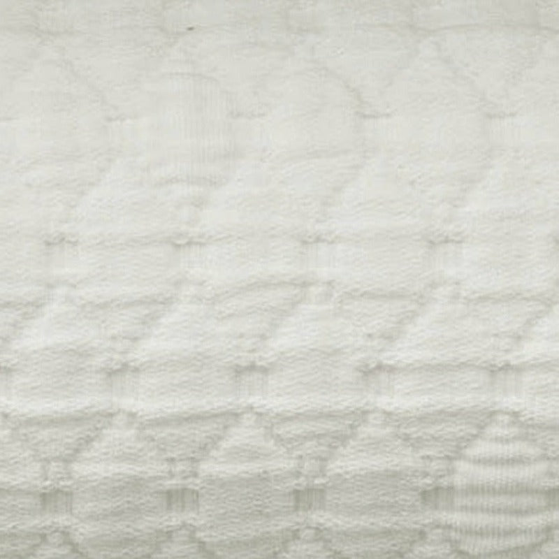 BOVI Simply Cotton Matelassé and Shams Swatch Ivory Fine Linens