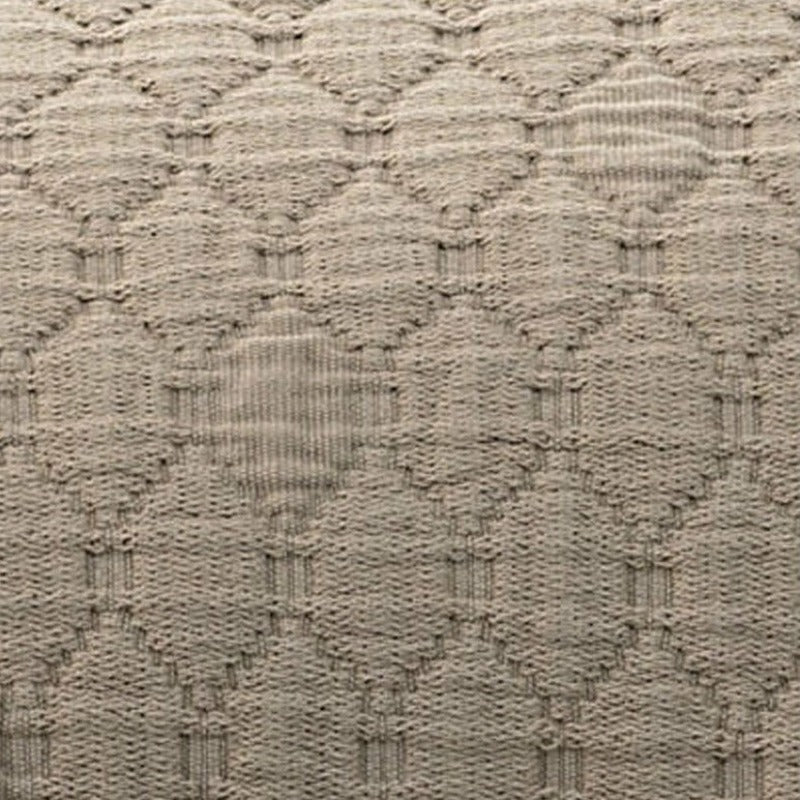 BOVI Simply Cotton Matelassé and Shams Main Taupe Fine Linens