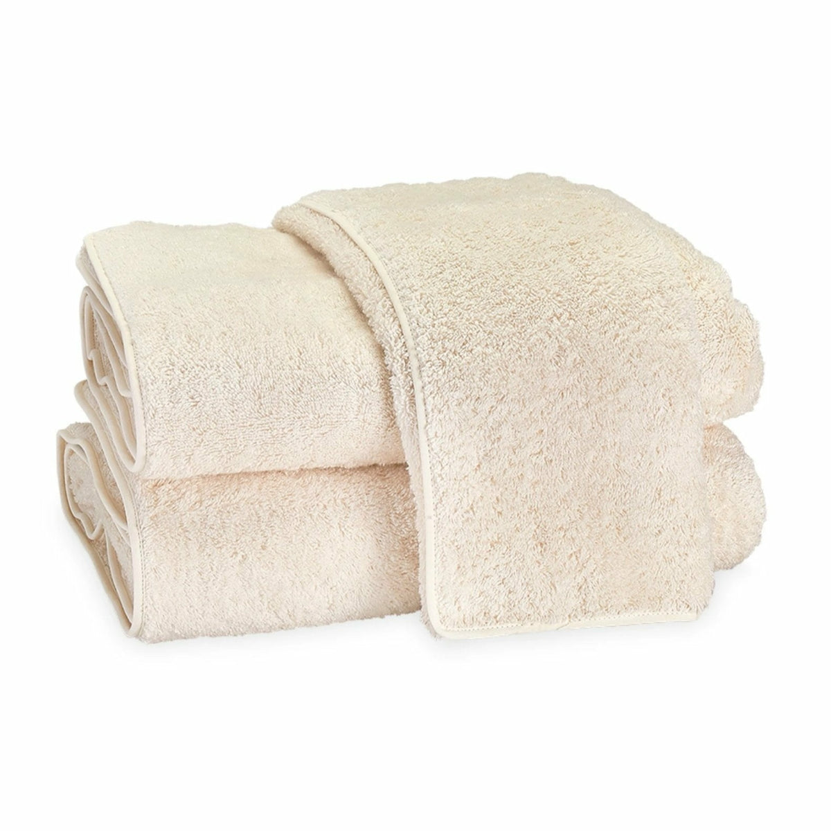Matouk Cairo Bath Towels Ivory/Ivory Fine Linens