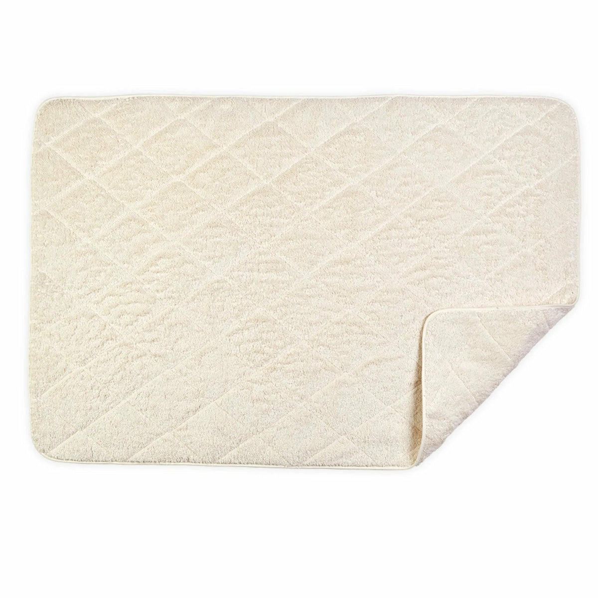 Matouk Cairo Quilted Tub Mat Ivory/Ivory Fine Linens
