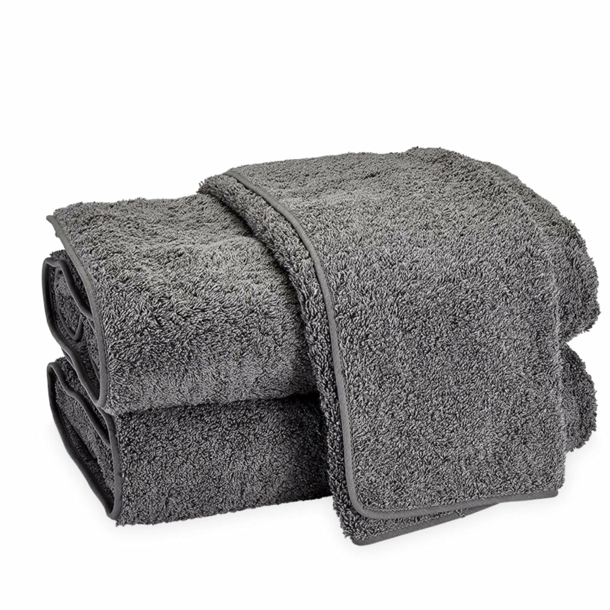 Matouk Cairo Bath Towels Smoke Gray/Smoke Gray Fine Linens