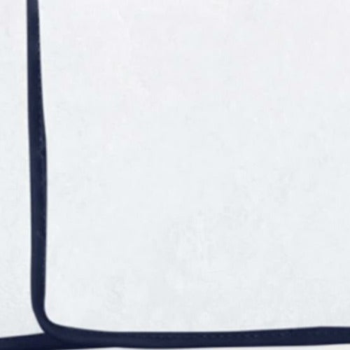 Matouk Cairo Bath Towels (White/Navy) - FLandB.com