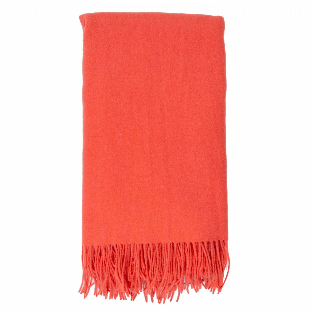 Alashan Classic Cashmere Blend Throw Coral Fine Linens