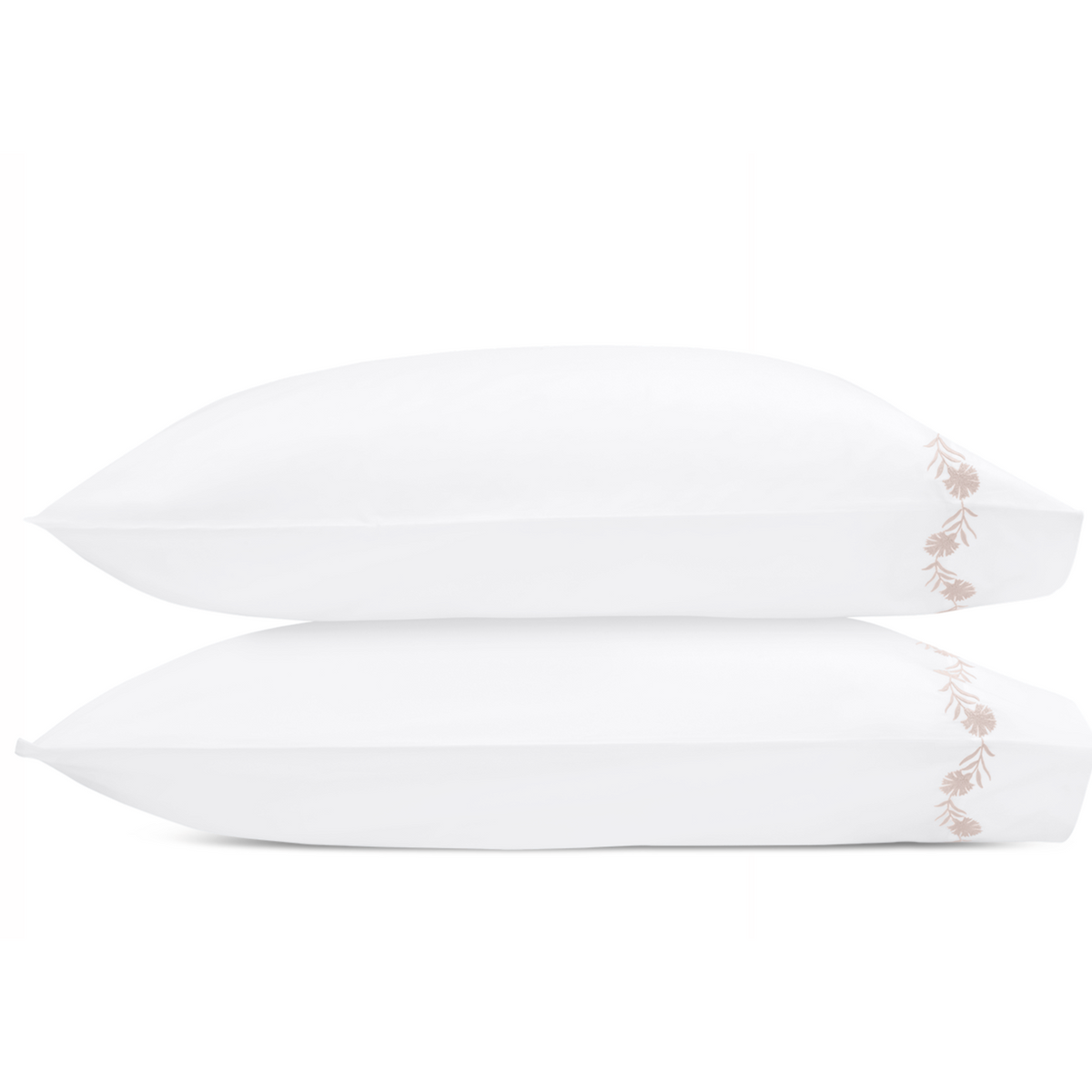 Matouk Daphne Bedding Collection Pair of two Pillowcases Collection Dune Fine Linens