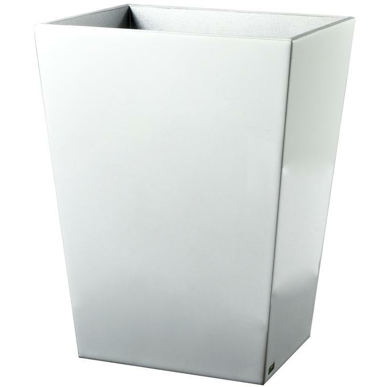 Mike and Ally Essentials Basic Enamel Bath Accessories Pure Wastebasket
