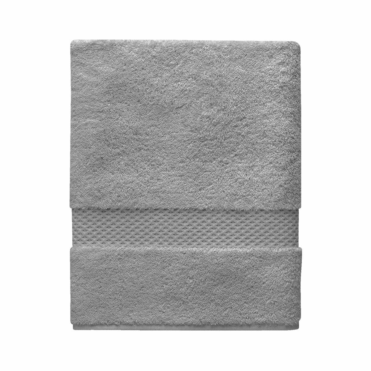 Yves Delorme Etoile Bath Towels and Mats Silo Platine Fine Linens
