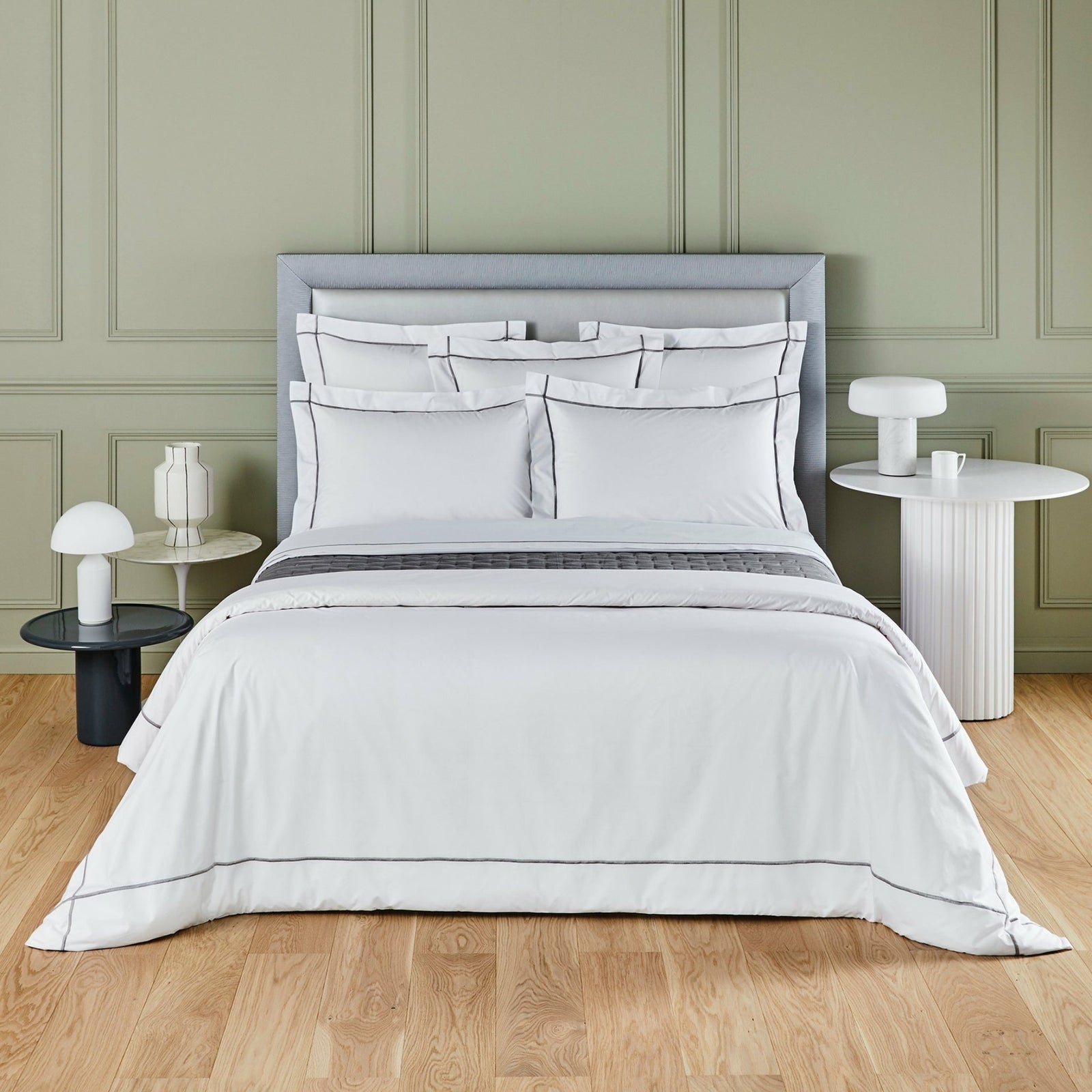 Yves Delorme Athena Bedding Main Platine Fine Linens