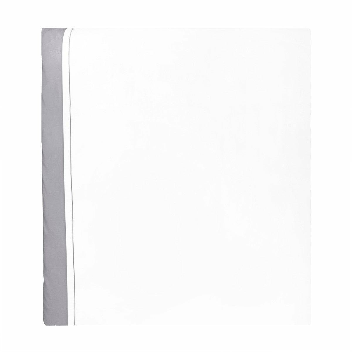 Yves Delorme Lutece Bedding Duvet Cover Platine (Platinum Grey) Fine Linens